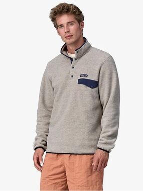 Patagonia Synchilla Snap T Fleece Pullover Granola Hiking Sweatshirt.